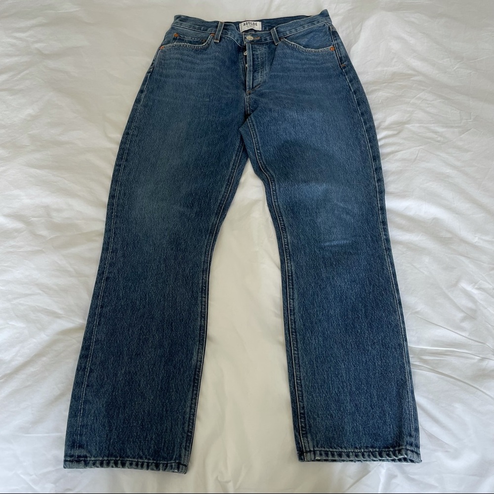 AGOLDE Riley High Rise Straight Leg Crop, size 27